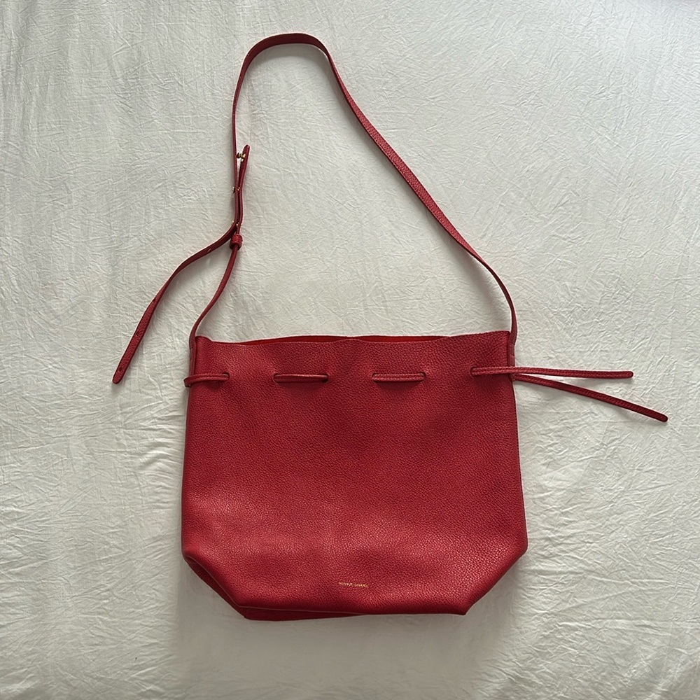 Mansur Gavriel Soft Pebbled Leather Bucket Bag